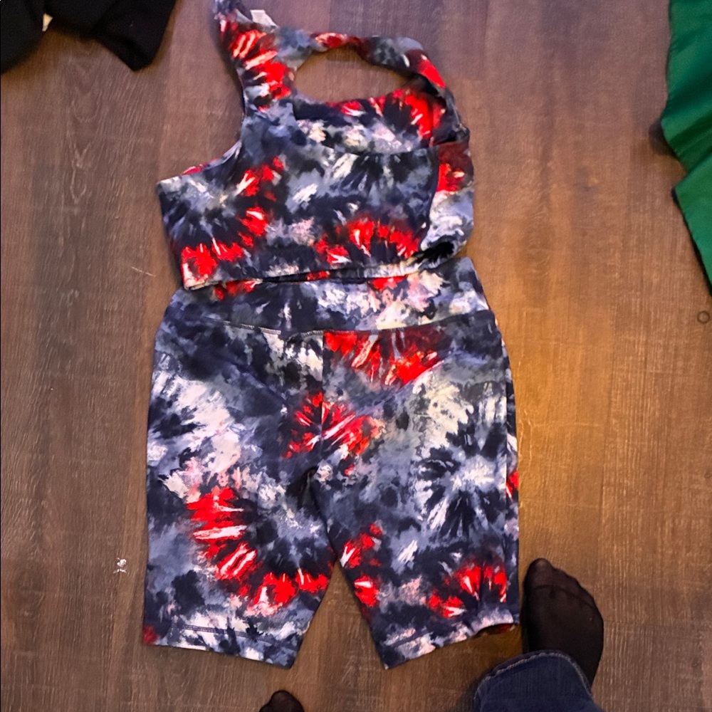 Teens Tie-Dye Shorts Set